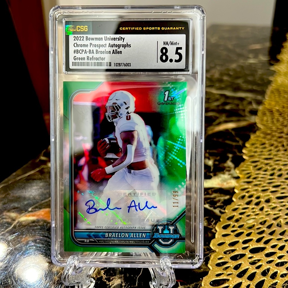 2022 Bowman University Chrome Prospect Autograph Braelon Allen
